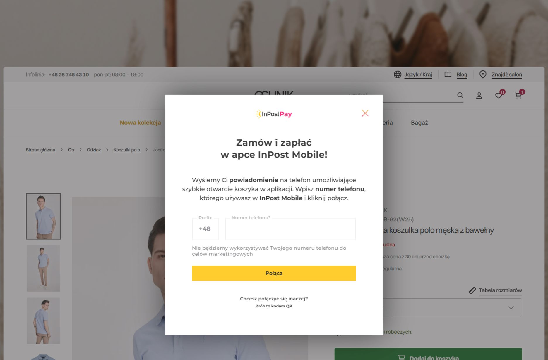 Zintegrowany moduł InPost Pay umożliwiający wybór dostawy i płatności jednym przyciskiem